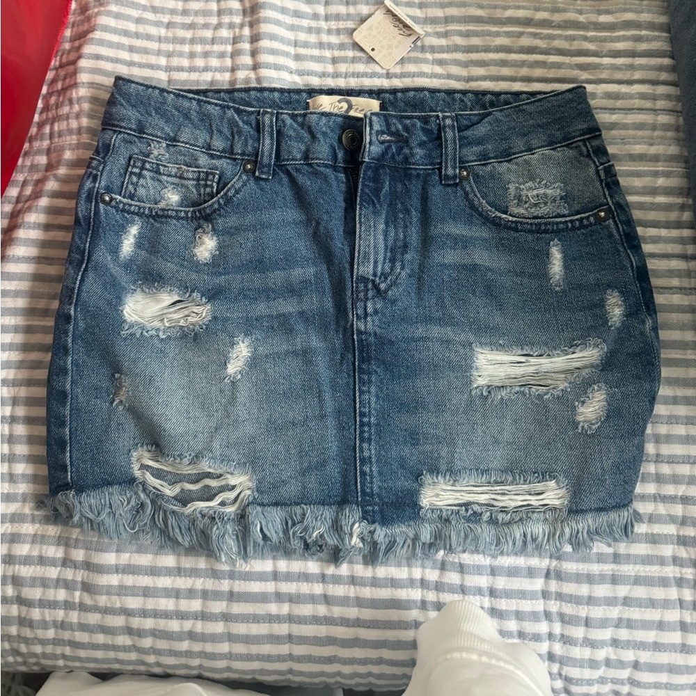 NWTs Free People Denim Skirt